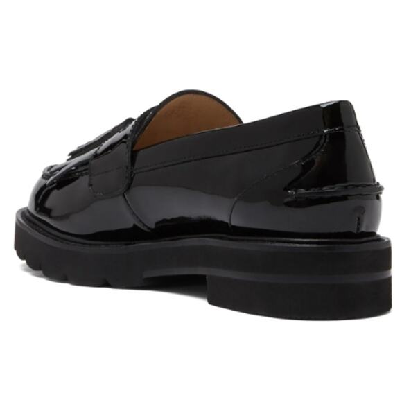 Stuart Weitzman Black Patent Leather Loafers - Picture 3 of 11